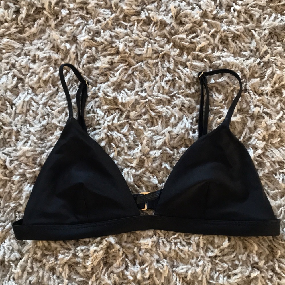 Summersalt black triangle bikini swim top size 6 - Picture 2 of 6